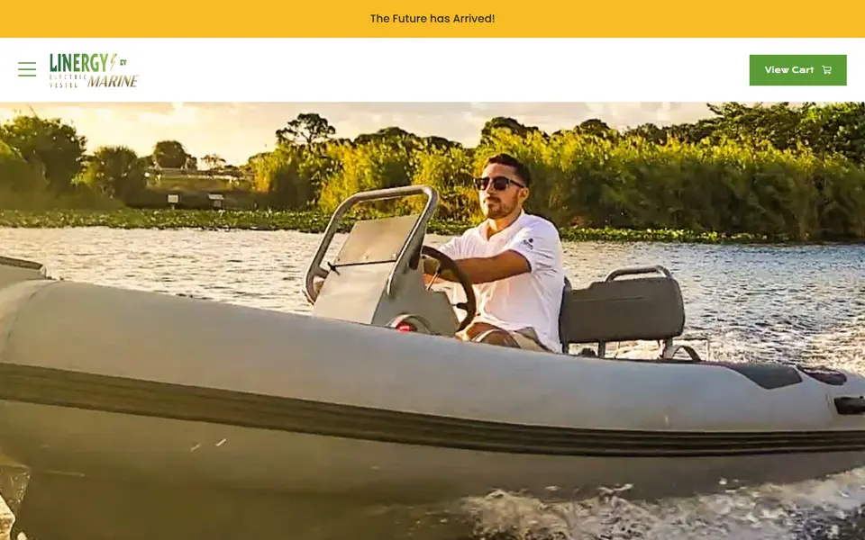 Linergy Marine homepage screenshot